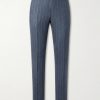 Pinstripe Wool and Cashmere-Blend Suit Trousers Pinstripe Wool and Cashmere-Blend Suit Trousers