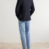 Aida Double-Breasted Wool-Basketweave Blazer - BK