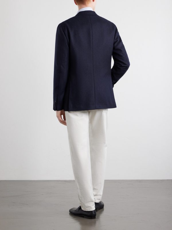 Aida Wool and Cashmere-Blend Twill Blazer - BK Aida Wool and Cashmere-Blend Twill Blazer - BK