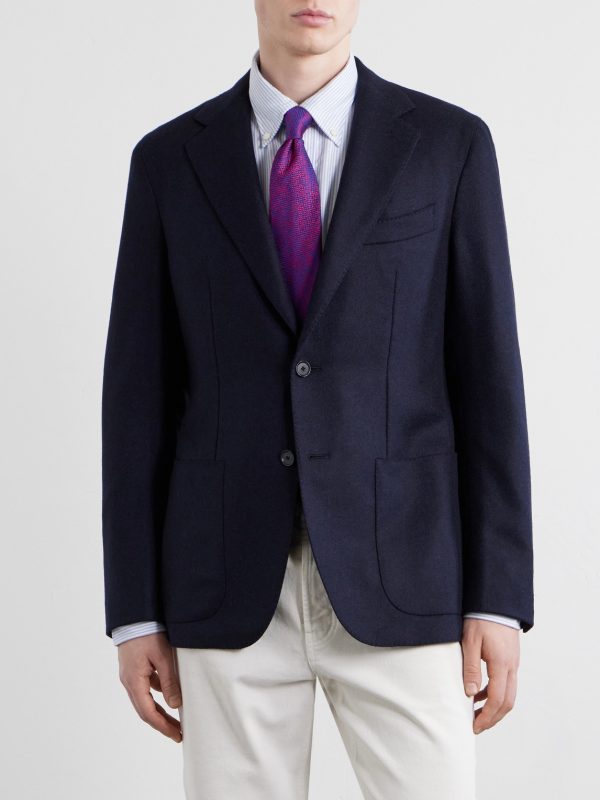 Aida Wool and Cashmere-Blend Twill Blazer - FR Aida Wool and Cashmere-Blend Twill Blazer - FR