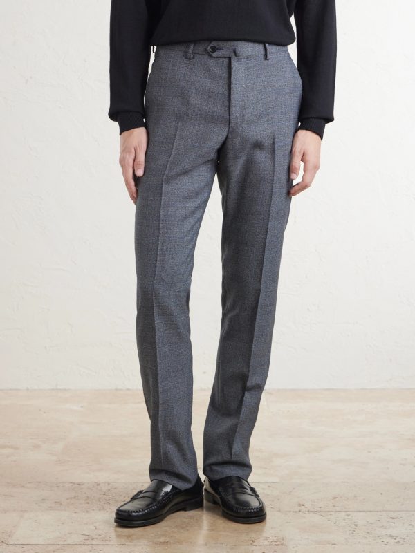 Straight-Leg Prince of Whales Wool Suit Trousers - FR Straight-Leg Prince of Whales Wool Suit Trousers - FR
