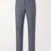 Straight-Leg Prince of Whales Wool Suit Trousers Straight-Leg Prince of Whales Wool Suit Trousers