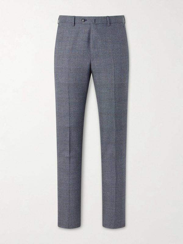 Straight-Leg Prince of Whales Wool Suit Trousers Straight-Leg Prince of Whales Wool Suit Trousers