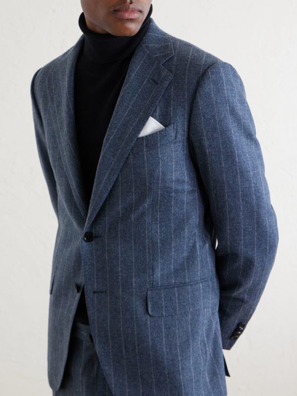 Norma Pinstripe Wool and Cashmere-Blend Suit Jacket - CU Norma Pinstripe Wool and Cashmere-Blend Suit Jacket - CU