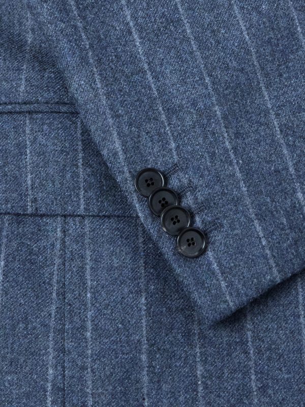 Norma Pinstripe Wool and Cashmere-Blend Suit Jacket - E1 Norma Pinstripe Wool and Cashmere-Blend Suit Jacket - E1