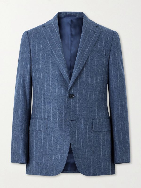 Norma Pinstripe Wool and Cashmere-Blend Suit Jacket Norma Pinstripe Wool and Cashmere-Blend Suit Jacket