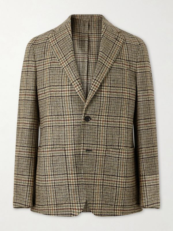 Butterfly Checked Wool Blazer Butterfly Checked Wool Blazer