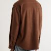 Houndstooth Brushed Wool Overshirt - BK