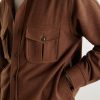 Houndstooth Brushed Wool Overshirt - E1