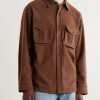 Houndstooth Brushed Wool Overshirt - FR