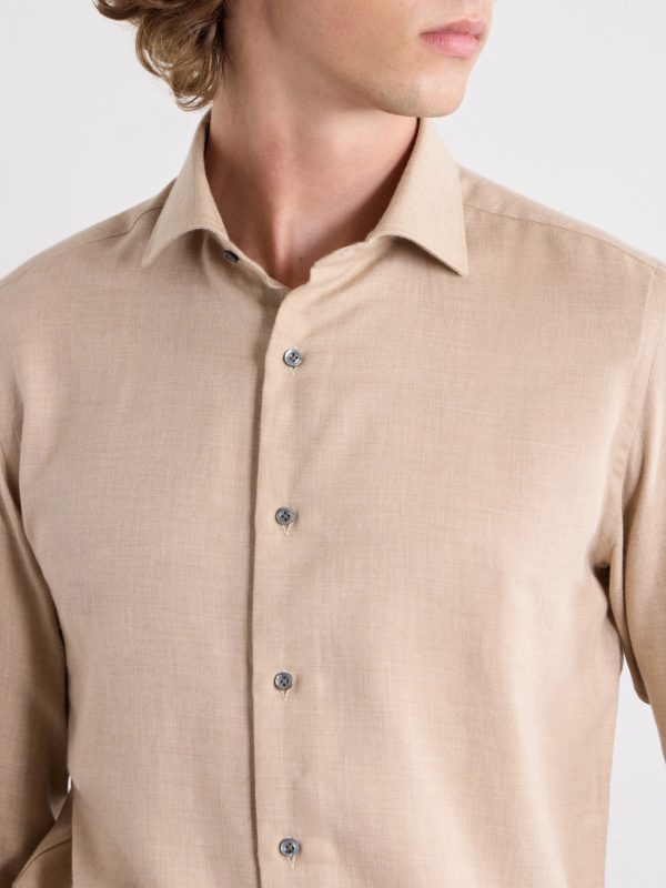Cotton and Cashmere-Blend Shirt - E2 Cotton and Cashmere-Blend Shirt - E2