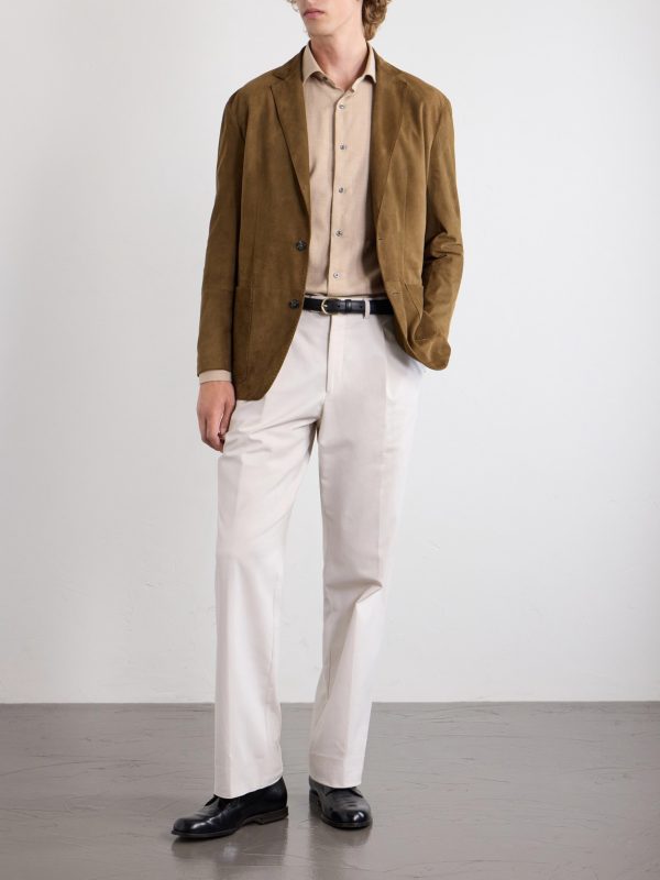 Cotton and Cashmere-Blend Shirt - OU Cotton and Cashmere-Blend Shirt - OU
