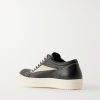 Vintage Suede-Trimmed Leather and Rubber Sneakers - BK