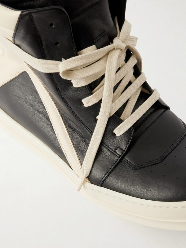 Geobasket Panelled Leather and Rubber Sneakers - CU