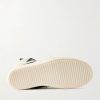 Geobasket Panelled Leather and Rubber Sneakers - E1