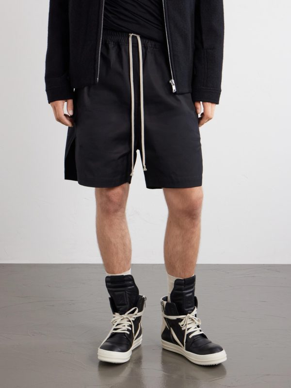 Geobasket Panelled Leather and Rubber Sneakers - OU