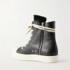 Ramones Full-Grain Leather and Rubber Sneakers - BK