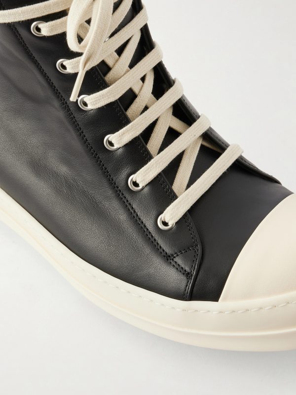 Ramones Full-Grain Leather and Rubber Sneakers - CU