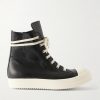 Ramones Full-Grain Leather and Rubber Sneakers