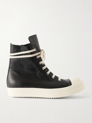 Ramones Full-Grain Leather and Rubber Sneakers
