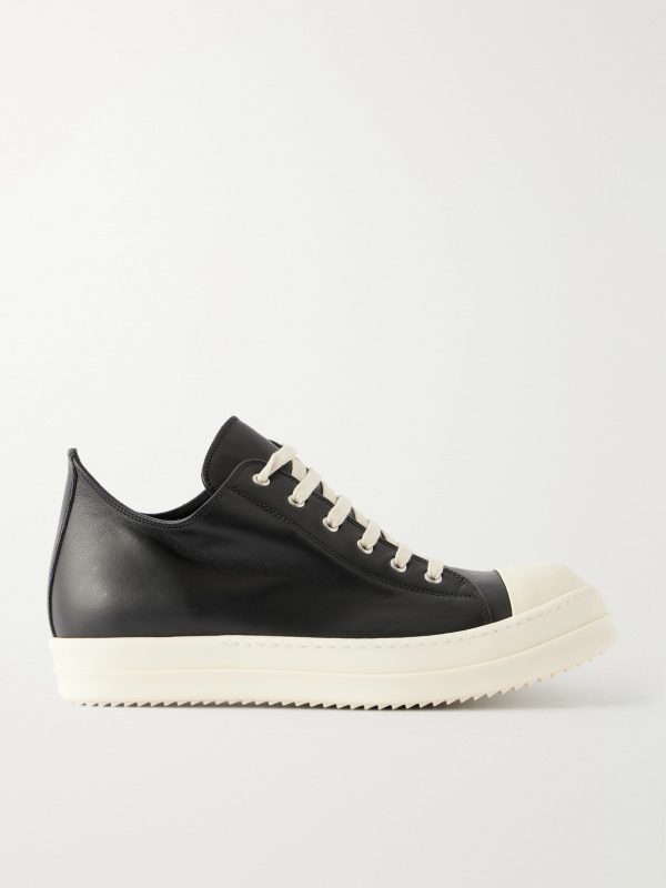 Ramones Full-Grain Leather and Rubber Sneakers Ramones Full-Grain Leather and Rubber Sneakers