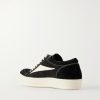 Vintage Full-Grain Leather-Trimmed Suede and Rubber Sneakers - BK Vintage Full-Grain Leather-Trimmed Suede and Rubber Sneakers - BK