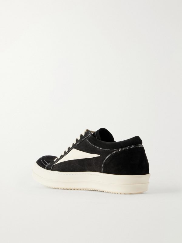 Vintage Full-Grain Leather-Trimmed Suede and Rubber Sneakers - BK Vintage Full-Grain Leather-Trimmed Suede and Rubber Sneakers - BK