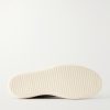 Vintage Full-Grain Leather-Trimmed Suede and Rubber Sneakers - E1