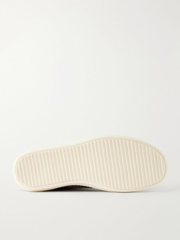Vintage Full-Grain Leather-Trimmed Suede and Rubber Sneakers - E1