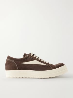 Vintage Full-Grain Leather-Trimmed Suede and Rubber Sneakers Vintage Full-Grain Leather-Trimmed Suede and Rubber Sneakers