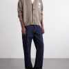 Logo-Intarsia Virgin Wool and Cotton-Blend Cardigan - OU Logo-Intarsia Virgin Wool and Cotton-Blend Cardigan - OU