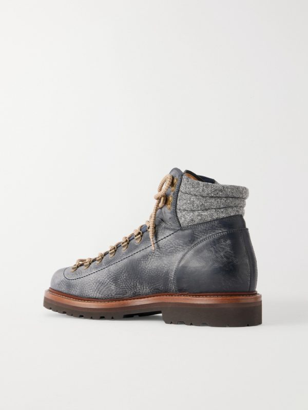 Leather Hiking Boots - BK Leather Hiking Boots - BK