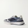 Leather and Suede Sneakers - BK Leather and Suede Sneakers - BK