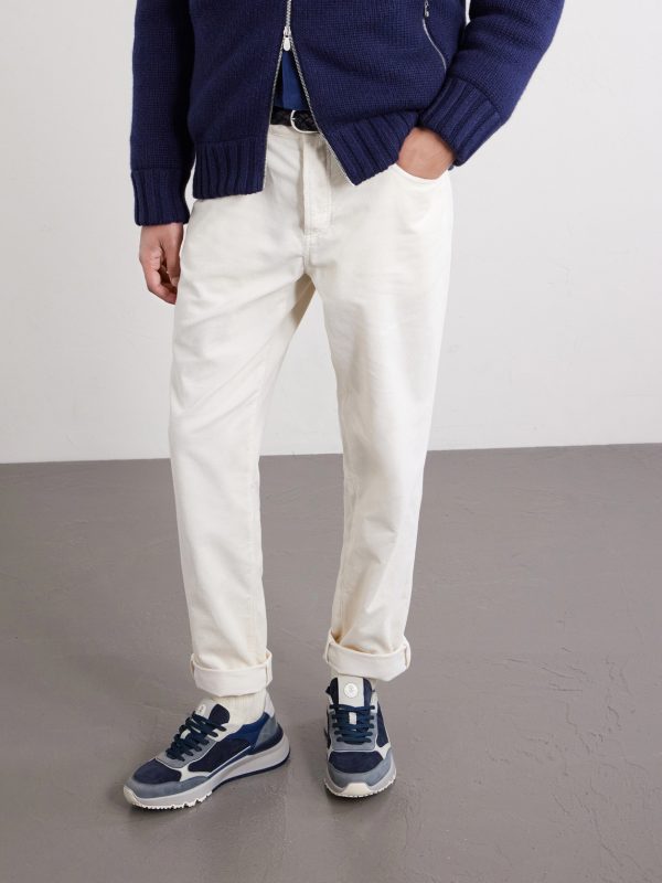 Leather and Suede Sneakers - OU Leather and Suede Sneakers - OU