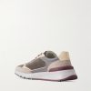 Leather and Suede Sneakers - BK Leather and Suede Sneakers - BK