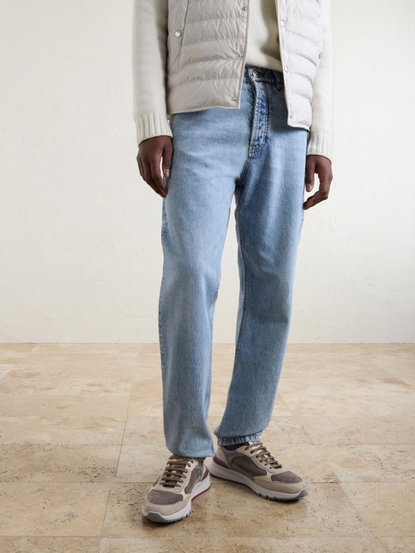 Leather and Suede Sneakers - OU Leather and Suede Sneakers - OU