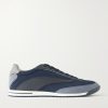 Suede and Leather-Trimmed Shell Sneakers Suede and Leather-Trimmed Shell Sneakers