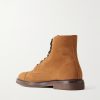 Suede Lace-Up Boots - BK