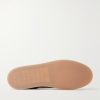 Coda Di Rondine Leather-Trimmed Waxed-Suede Sneakers - E1