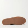Coda di Rondine Leather-Trimmed Waxed-Suede Sneakers - E1 Coda di Rondine Leather-Trimmed Waxed-Suede Sneakers - E1