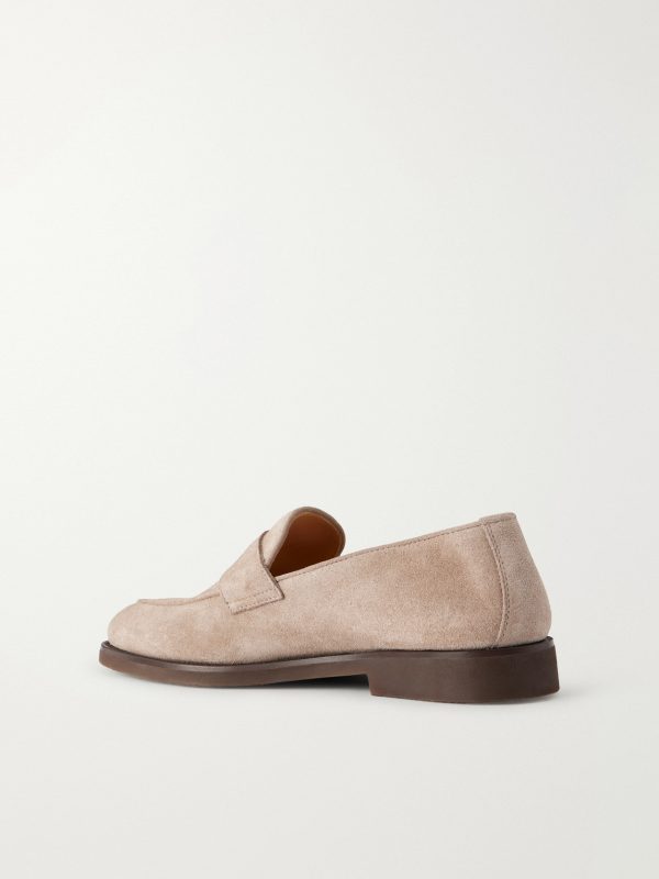 Flex Suede Penny Loafers - BK Flex Suede Penny Loafers - BK