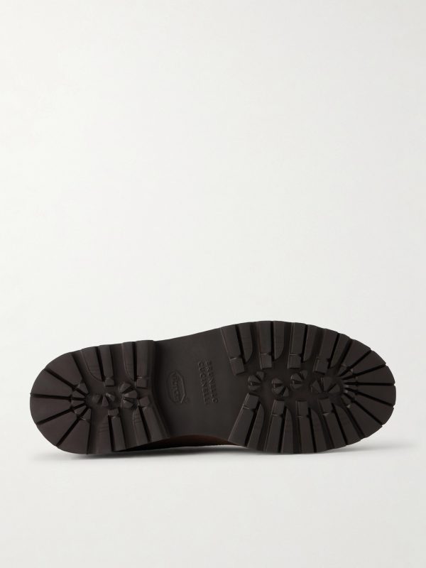 Nylon-Trimmed Suede Hiking Boots - E1