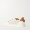 Coda di Rondine Leather-Trimmed Waxed-Suede Sneakers - BK