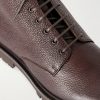 Shearling-Lined Full-Grain Leather Lace-Up Boots - CU Shearling-Lined Full-Grain Leather Lace-Up Boots - CU