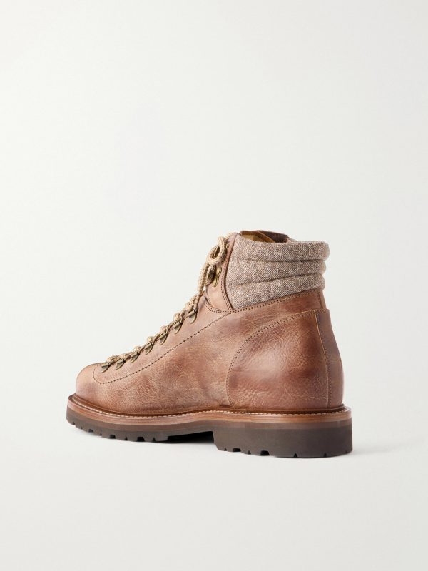 Leather Hiking Boots - BK Leather Hiking Boots - BK