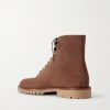 Suede Lace-Up Boots - BK