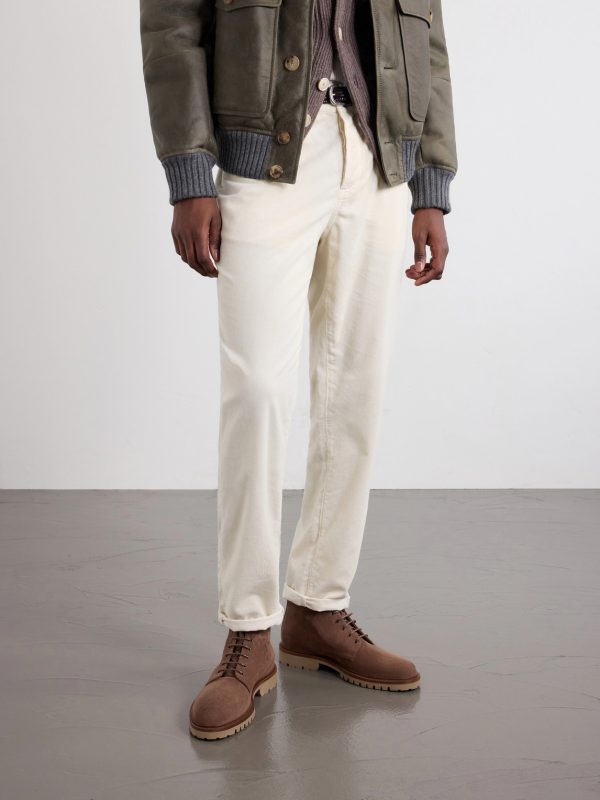 Suede Lace-Up Boots - OU