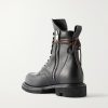 Army Gabe Leather Boots - BK