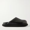 Padded Leather Platform Mules Padded Leather Platform Mules
