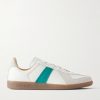 Suede-Trimmed Leather Sneakers Suede-Trimmed Leather Sneakers